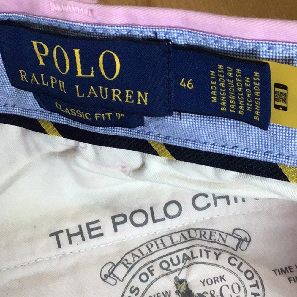 Ralph Lauren Pink Men’s Flat Front Shorts with Blue Pony size 46:classic fit - Picture 6 of 16